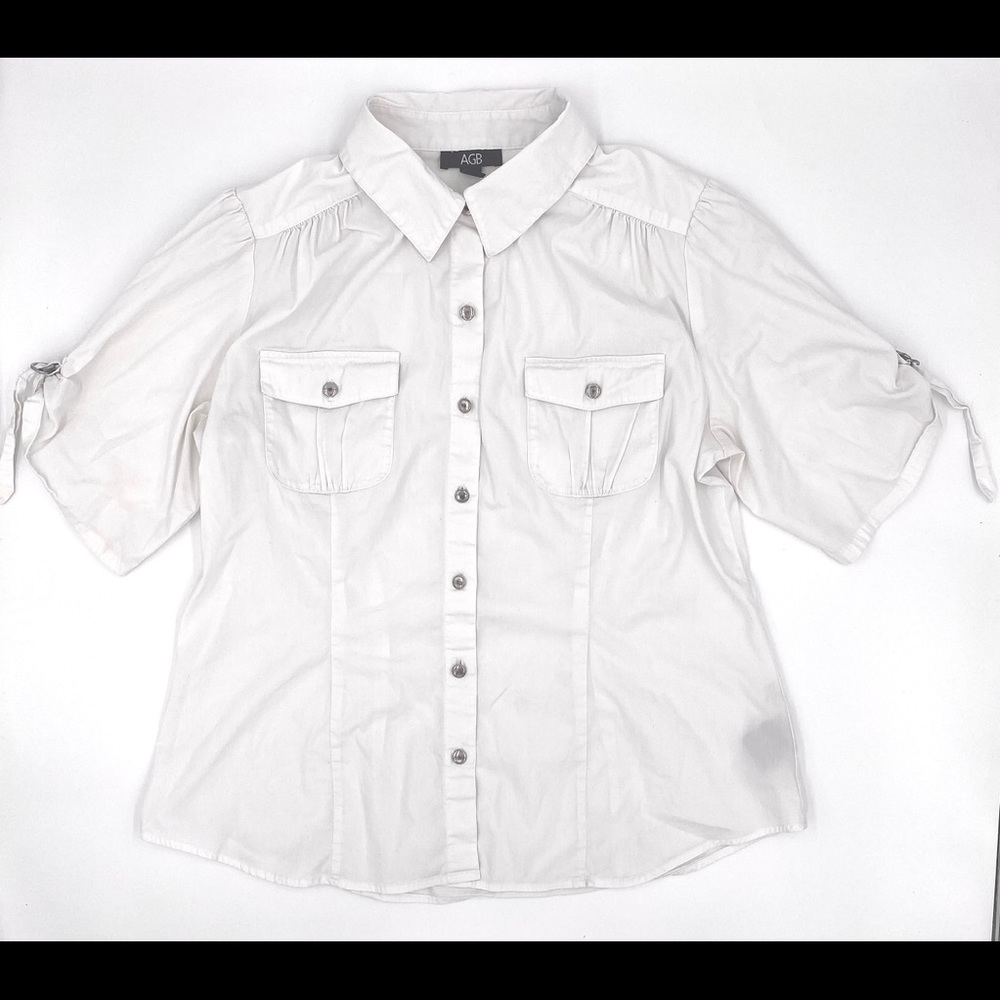 White button-down blouse!